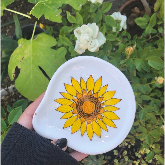 MCM 70s sunflower tray - Picture 1 of 4